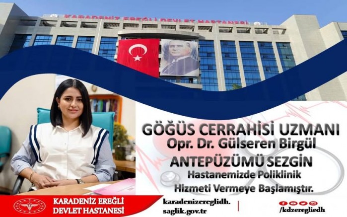 ADI HATIRDA KALACAK DOKTOR DEVLET HASTANESİNDE BAŞLADI