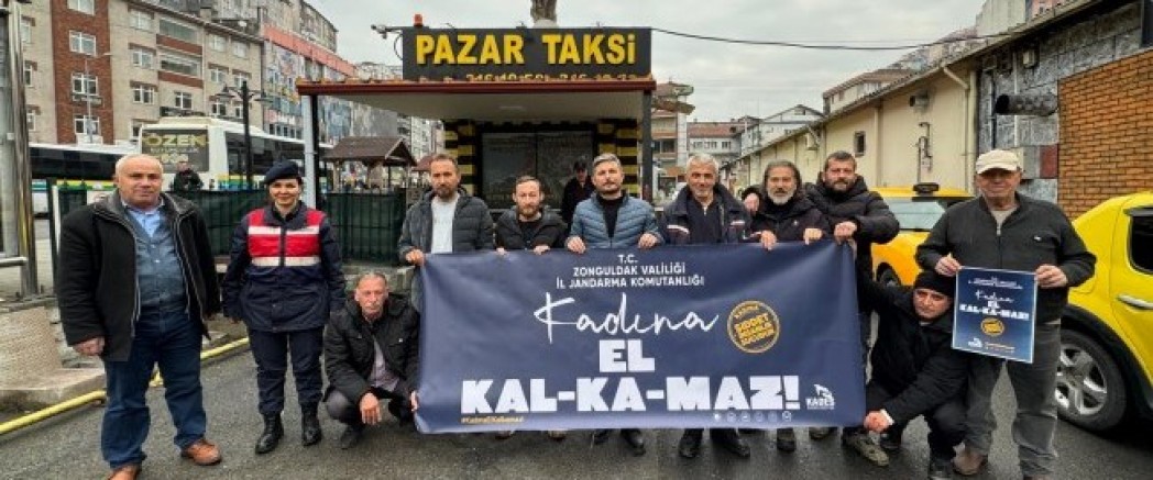 JANDARMA EREĞLİ TAKSİ ESNAFINI BİLGİLENDİRDİ