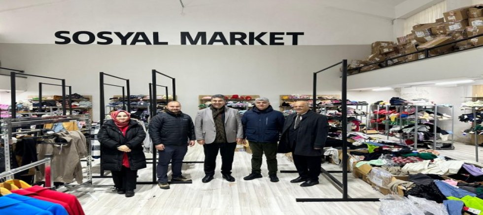 KAYMAKAM YILMAZ,SOSYAL MARKETİ YERİNDE İNCELEDİ