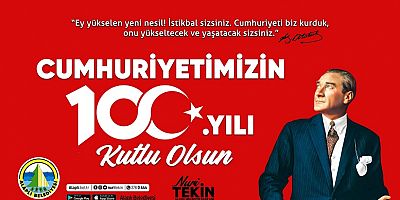 ALAPLI BELEDİYE BAŞKANI NURİ TEKİN'İN 29 EKİM CUMHURİYET BAYRAMI MESAJI