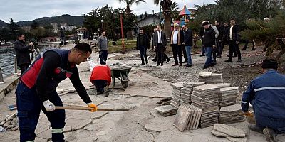 BAŞKAN POSBIYIK, EREĞLİ SAHİLİNDE ÇALIŞMALARI DENETLEDİ