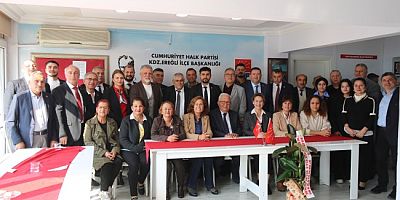 BAŞKAN POSBIYIK'TAN CHP İLÇE BAŞKANI ERDOĞAN'A İADE-İ ZİYARET