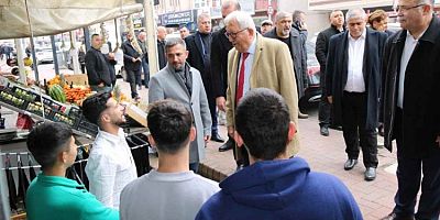 BAŞKAN POSBIYIK 'TAN  ERDEMİR CADDESİ ESNAFINA ZİYARET