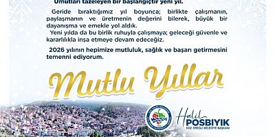 BAŞKAN POSBIYIK, YENİ YILI KUTLADI