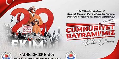 BAŞKAN SADIK KARA'DAN 29 EKİM KUTLAMA MESAJI