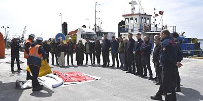 BOZHANE LİMANI’NDA DENİZ KİRLİLİĞİ TATBİKATI YAPILDI