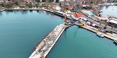 BOZHANE LİMANI’NDA GÜÇLENDİRME ÇALIŞMALARI DEVAM EDİYOR