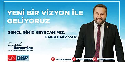 CHP BELEDİYE BAŞKAN ADAY ADAYI EMRAH KARA ARSLAN