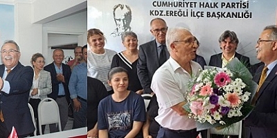 CHP'NİN YENİ BAŞKANI ALİ KOCAMANOĞLU GÖREVİDE PARTİNİN ANAHTARLARINIDA ALDI