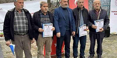 Çiftçiler sertifikalarını aldı