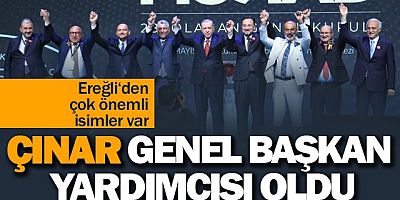 ÇINAR GENEL BAŞKAN YARDIMCISI OLDU