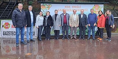 Cumhuriyet Halk Partisi Kdz.Ereğli İlçe Örgütü, Kdz.Ereğli Gazeteciler Derneği’ni ziyaret etti.