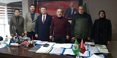 DAİRE MÜDÜRLERİ, ZİRAAT ODASI'NI ZİYARET ETTİLER...