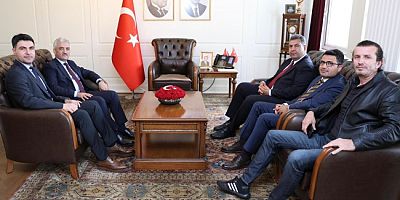 DÜZCE VALİSİ MEHMET MAKAS'I ZİYARET ETTİLER