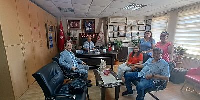 EGD Ereğli Sosyal Yardımlaşma ve Dayanışma Vakfı Müdürü Abdullah Hasçelik’i de makamında ziyaret ettiler.