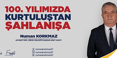 NUMAN KORKMAZ AK PARTİ KDZ EREĞLİ BELEDİYE BAŞKAN ADAY ADAYI