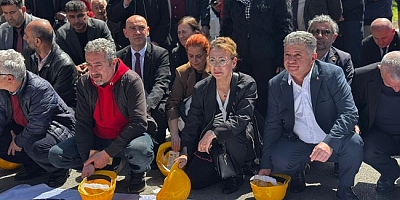 “EYLEMLERİNİ SÜRDÜREN MADENCİLERE SELAM OLSUN”