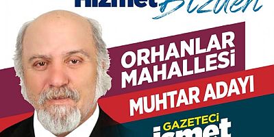 GAZETECİ İSMET KESKİN, MUHTAR ADAYI OLDU..