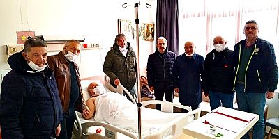 GAZETECİLERDEN ŞENOL AZMAN'A HASTANEDE ZİYARET!