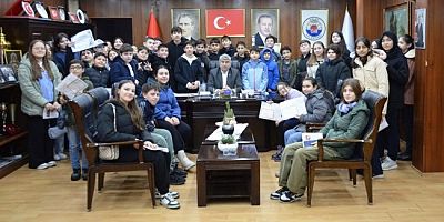 Gülüç’te karne heyecanını öğrenciler başkan kara ile yaşadılar