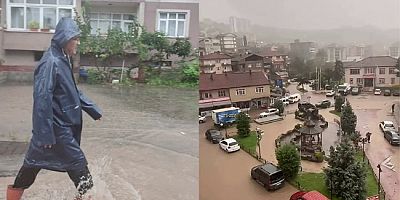 GÜLÜÇ’TE SEL VE SU TAŞKINLARINA BELEDİYE MÜDAHALESİ