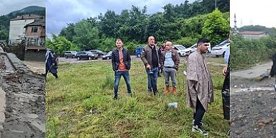 GÜNDOĞDU GİYDİ ÇİZMELERİ KOŞTU SEL AFET  BÖLGESİNE