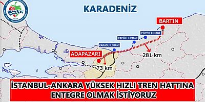 Hızlı tren seferine entegre olmak istiyoruz
