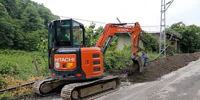 KAVAKDERESİ’NDE İÇME SUYU HATTI ÇALIŞMALARI SÜRÜYOR