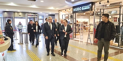  KAYMAKAM  MEHMET YAPICI’DAN EREYLİN AVM’YE ZİYARET