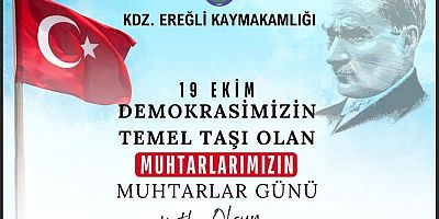 KAYMAKAM YAPICI MUHTARLAR GÜNÜNÜ KUTLADI