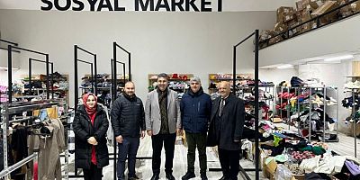 KAYMAKAM YILMAZ,SOSYAL MARKETİ YERİNDE İNCELEDİ