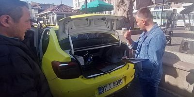 KDZ. EREĞLİ BELEDİYESİ, TAKSİLERİ DENETLİYOR