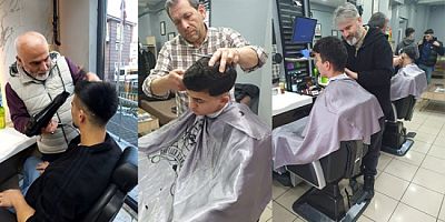 KDZ.EREĞLİ'DE 'ÜCRETSİZ SAÇ TIRAŞI'