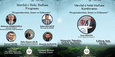 KDZ EREĞLİ MÜFTÜLÜĞÜ'NDEN MEVLİDİ NEBİ HAFTASI ETKİNLİĞİ