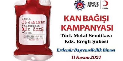 KIZILAY VE  TÜRK METAL SENDİKASI İLE İŞ BİRLİĞİ İÇİNDE KAN KAMPANYASI