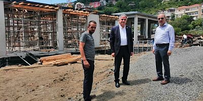 MİLLETVEKİLİ BOZKURT, İLÇE BAŞKANI SEZER İLE EREĞLİ'DE İNŞAAT ŞANTİYELERİNİ ZİYARET ETTİ