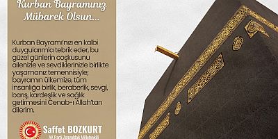MİLLETVEKİLİ BOZKURT'TAN BAYRAM MESAJI