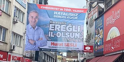 Murat Sesli'den 'Ereğli il olsun' pankartı