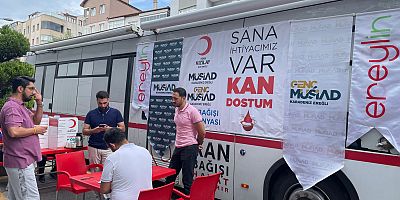 MÜSİAD) Kdz. Ereğli Şubesi ve Ereylin AVM işbirliğinde 07 Eylül Cumartesi günü kan bağışı kampanyası düzenlendi