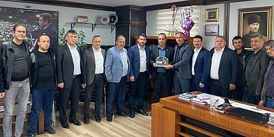 MUTLU’DAN BAŞKAN KALFA’YA ZİYARET