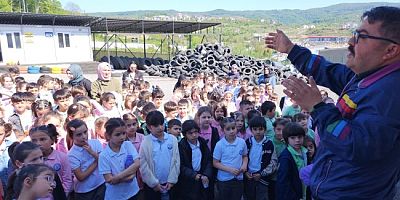 ÖĞRENCİLER, ATIK GETİRME MERKEZİ’Nİ ZİYARET ETTİLER