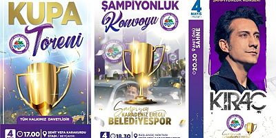 PAZAR GÜNÜ EREĞLİ’DE ŞAMPİYONLUK COŞKUSU VAR