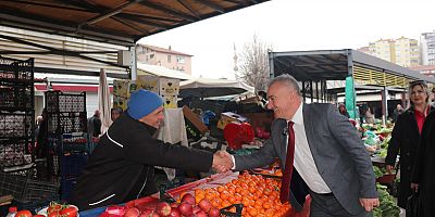 PAZAR YERİ ESNAFINDAN SESLİ'YE SEVGİ SELİ