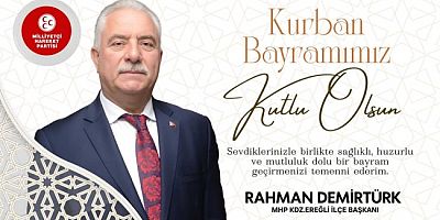 Rahman Demirtürk, Kurban Bayramı tebriği