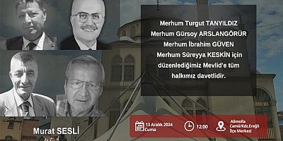 RUHLARI ŞAD OLSUN MEKANLARI CENNET OLSUN GÜZEL İNSANLARIN
