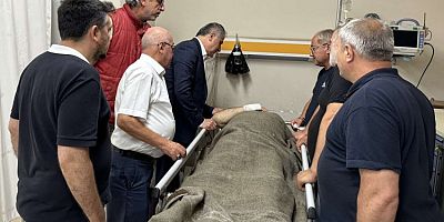 Saffet Bozkurt hastanede yaralıları ziyaret etti