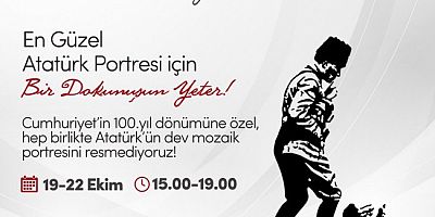 SANKO PARK AVM'DE, CUMHURİYET'İN 100. YILI ANISINA ATATÜRK’ÜN BÜYÜK MOZAİK PORTRESİ YAPILACAK