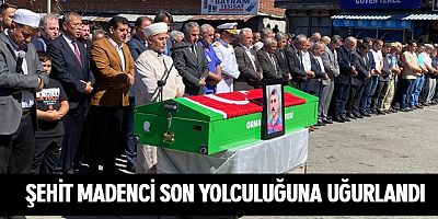 ŞEHİT MADENCİ SON YOLCULUĞUNA UĞURLANDI