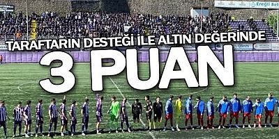 TARAFTAR DESTEĞİ YÖNETİMİN  VE BAŞKAN YILMAZ'IN  AZMİYLE  ALTIN DEĞERİNDE 3 PUAN 