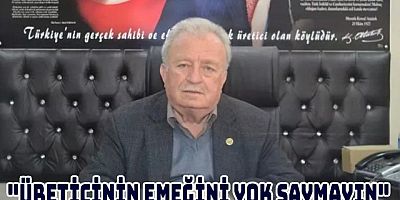 ÜRETİCİNİN EMEĞİNİ YOK SAYMAYIN´´